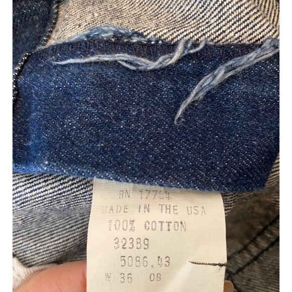 Orvis Denim Work Field Pants Blue Khaki Cotton Utility 36 Waist - Picture 6 of 12